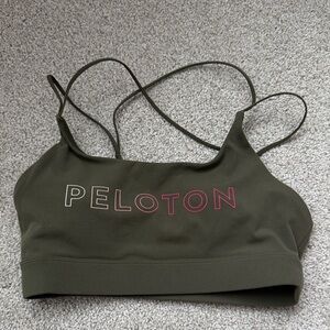 Peloton Dark Olive Sports Bra